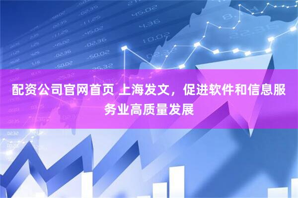 配资公司官网首页 上海发文，促进软件和信息服务业高质量发展