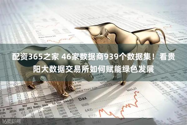 配资365之家 46家数据商939个数据集！看贵阳大数据交易所如何赋能绿色发展